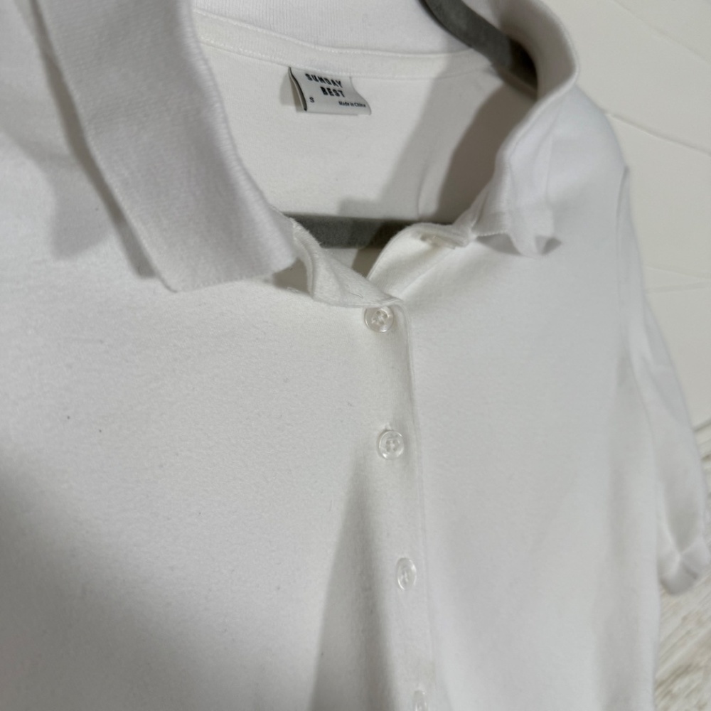 Aritzia | Sunday Best | Polo Cropped Shirt | Size S - Picture 4 of 5